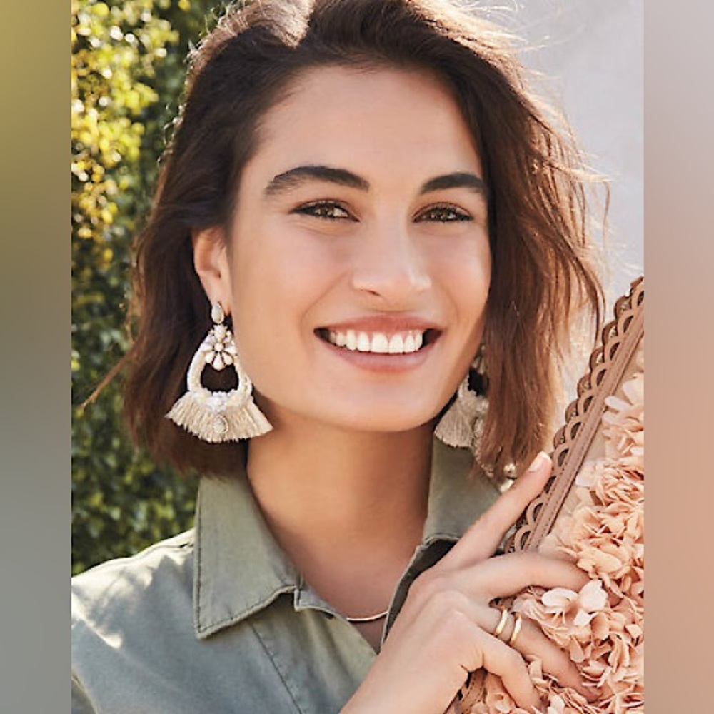 New Stella & Dot Audrey statement earrings - used for display only w/box